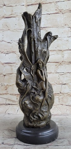 Art nouveau bronze - nouveau, vase